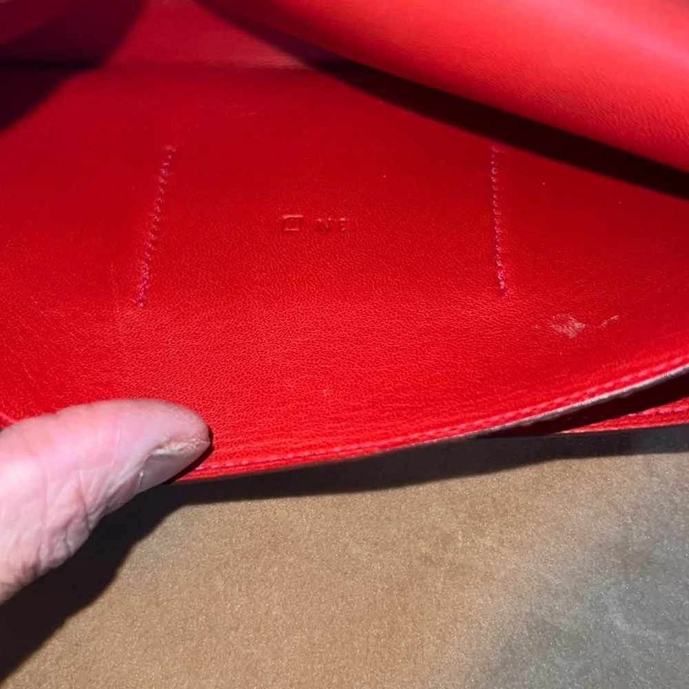 Hermes Dogon Duo Wallet Rouge Leather